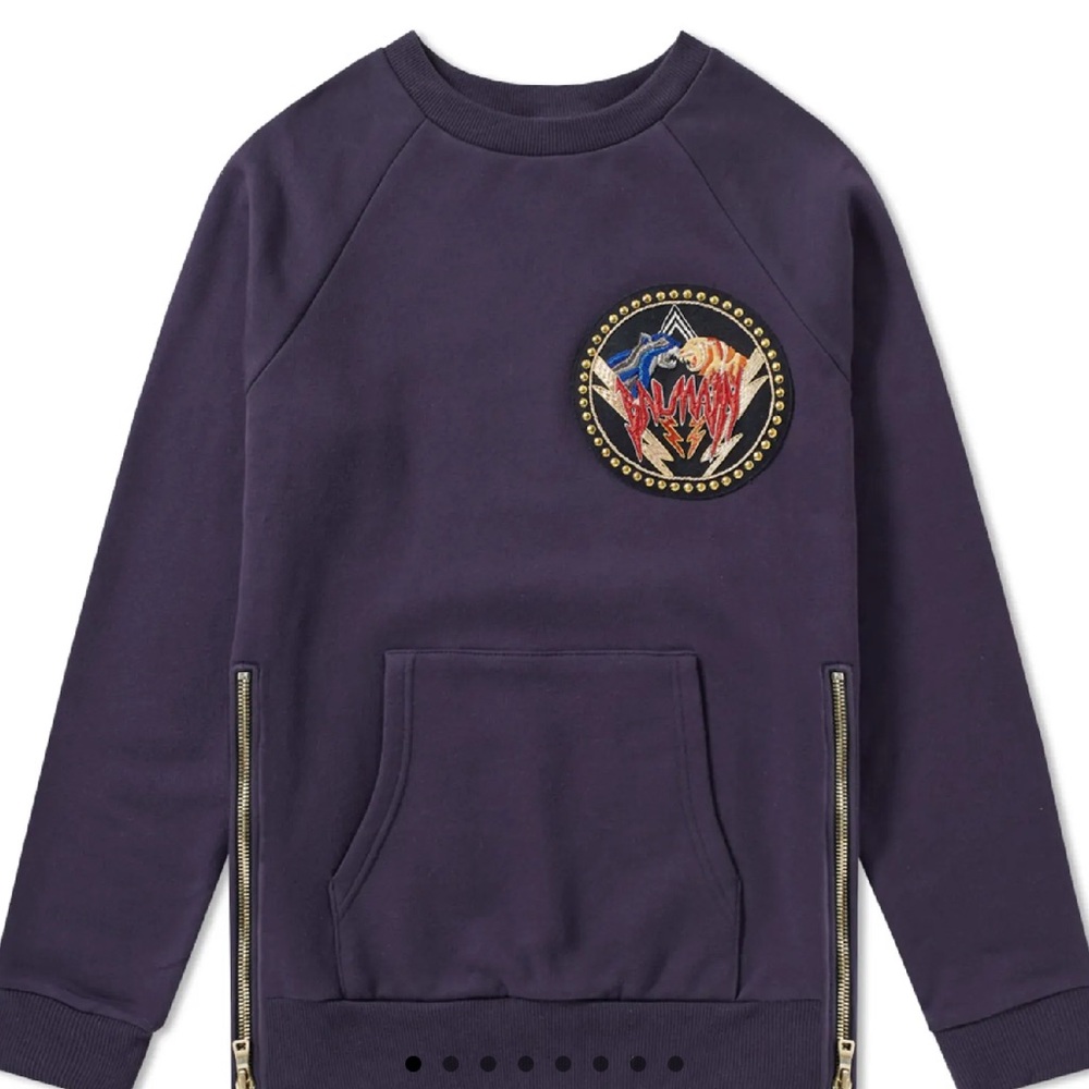 BALMAIN Chest Badge Crewneck